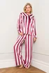 JimJam Burgundy Stripe Stripe Pyjamas - Large Image 1