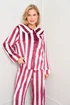 JimJam Burgundy Stripe Stripe Pyjamas - Large Image 2