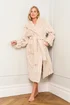 JimJam Neutral Ribbed Dressing Gown - Large/Extra Large Image 1