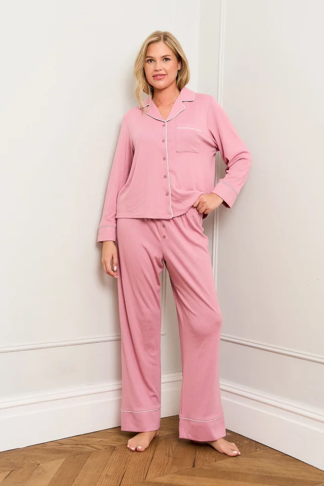 JimJam Pink Traditional Pyjama Set