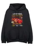 Spiral Galaxy Disney Cars Lightning McQueen No Time Black Graphic Hoodie - XXL Image 1
