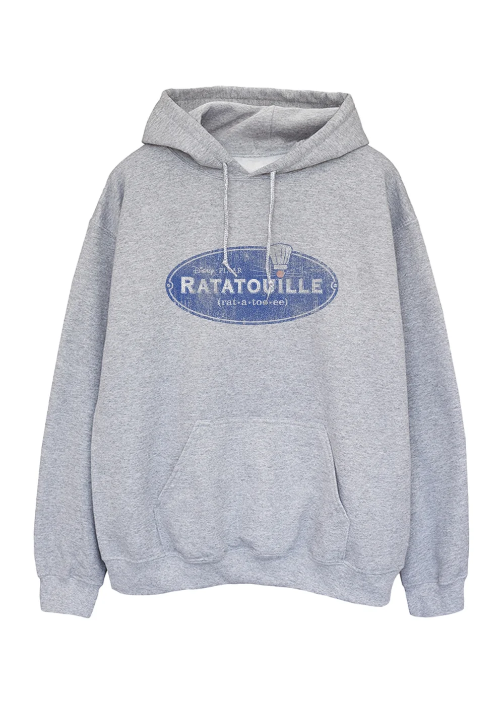 Spiral Galaxy Disney Ratatouille Logo Grey Graphic Hoodie - Small Image 1