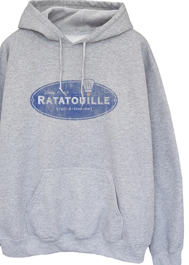 Spiral Galaxy Disney Ratatouille Logo Grey Graphic Hoodie