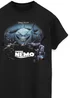 Spiral Galaxy Disney Finding Nemo Sharks Black Graphic T-Shirt - Extra Large Image 2