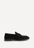Linzi Belmont Black Suede Leather Ruched Loafer - Size 3 Image 2