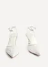 Linzi Serenade Bridal Ivory Satin Beaded Mesh Court Heels - Size 6 Image 4