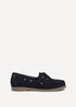 Linzi Frame Navy Faux Suede Boat Shoes - Size 8 Image 2