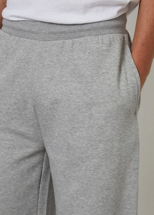 Threadbare Light Grey Wide Leg Joggers - M Image 4