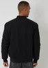 Threadbare Black Padded Bomber Jacket - M Image 2