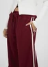 Brave Soul Burgundy Side Stripe Wide Leg Joggers - XL Image 3