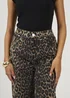 Brave Soul Brown Leopard Print Wide Leg Jeans - 14 Image 3
