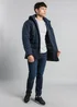 Tokyo Laundry Navy Hooded Padded PVC-Coated Jacket - 2XL Image 3