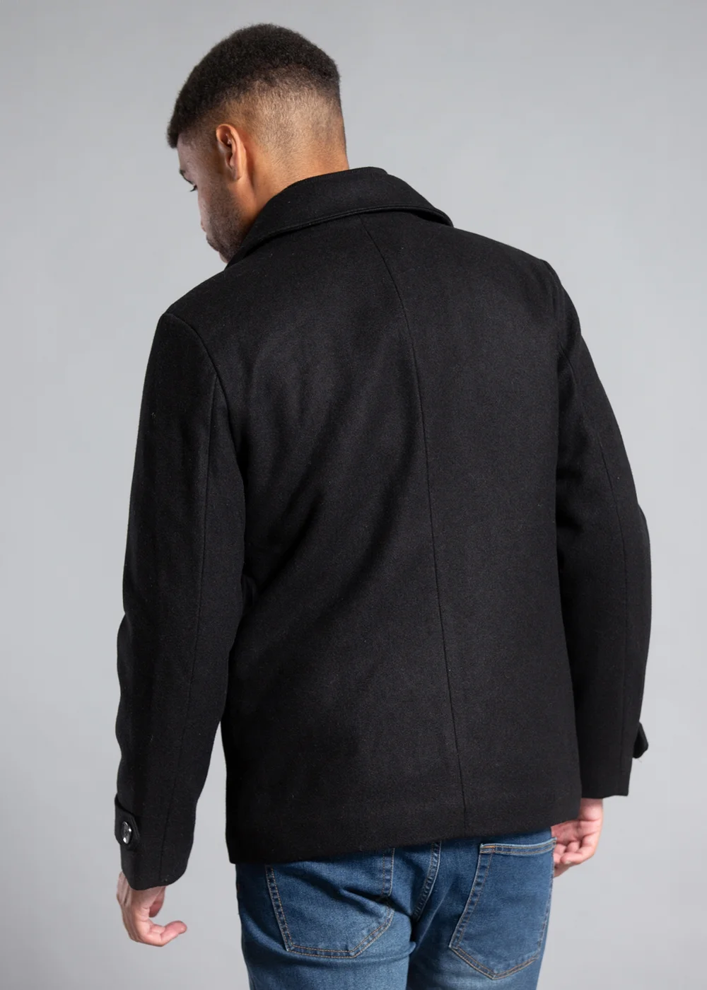 Tokyo Laundry Black Faux Wool Double-Breasted Coat - 2XL Image 2
