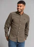 Tokyo Laundry Khaki Cotton Oxford Long Sleeve Shirt - XXL Image 1