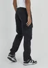 Brave Soul Charcoal Cargo Style Denim Jeans With Side Hem Split Detail - 30/L32 Image 2