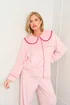 JimJam Pink Large Collar Pyjama - Small Image 2
