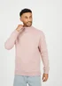 Brave Soul Pink Funnel Neck 1/4 Zip Sweatshirt - XL Image 1