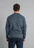 Kensington Eastside Blue Jersey Knit Raglan Crew Neck Jumper - Extra Large Image 2