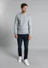 Kensington Eastside Grey Cable Knit Crew Neck Jumper - Extra Large Image 3