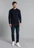 Kensington Eastside Navy Cable Knit Crew Neck Jumper - Large Image 4