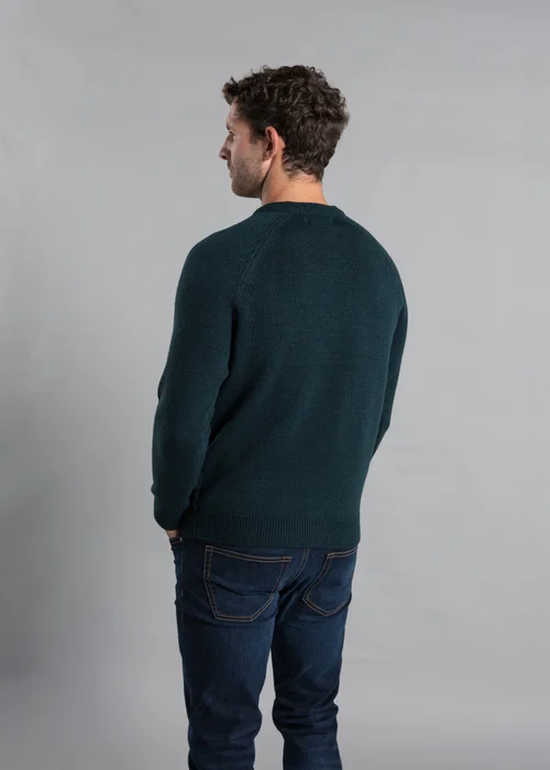Kensington Eastside Emerald Crew Neck Knitted Jumper with Wool - XXL Image 2
