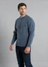 Kensington Eastside Navy Rope Cable Knit Crew Neck Jumper - XXL Image 1