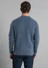 Kensington Eastside Navy Rope Cable Knit Crew Neck Jumper - XXL Image 2
