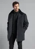 Kensington Eastside Grey Funnel Neck Coat with Wool - S Image 1