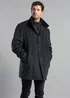 Kensington Eastside Grey Funnel Neck Coat with Wool - S Image 5