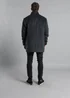 Kensington Eastside Grey Funnel Neck Coat with Wool - S Image 2