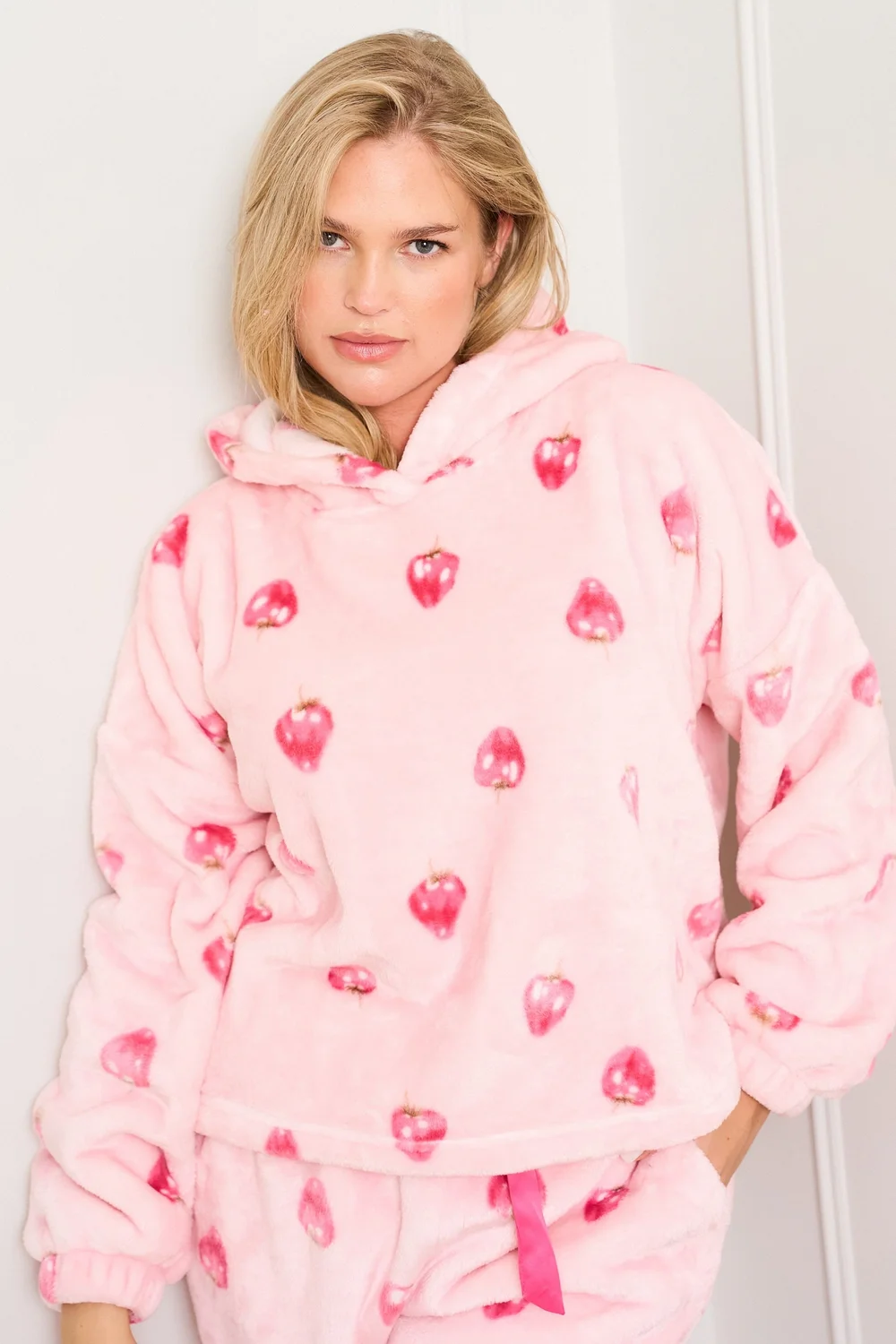 JImJam Pink Strawberry Print Twosie - Large/Extra Large Image 2
