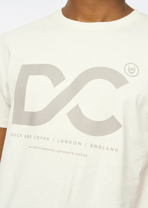 Duck & Cover Off White Polymoore T-shirt - Extra Large Image 4