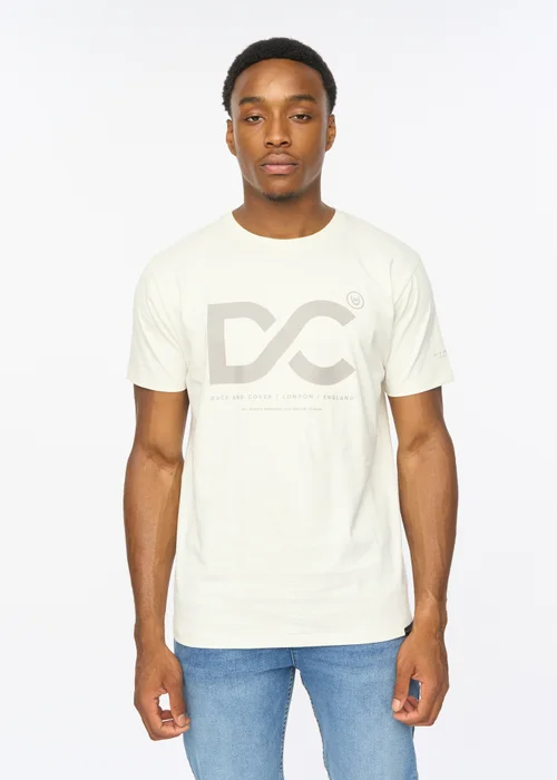 Duck & Cover Off White Polymoore T-shirt - Extra Large Image 1