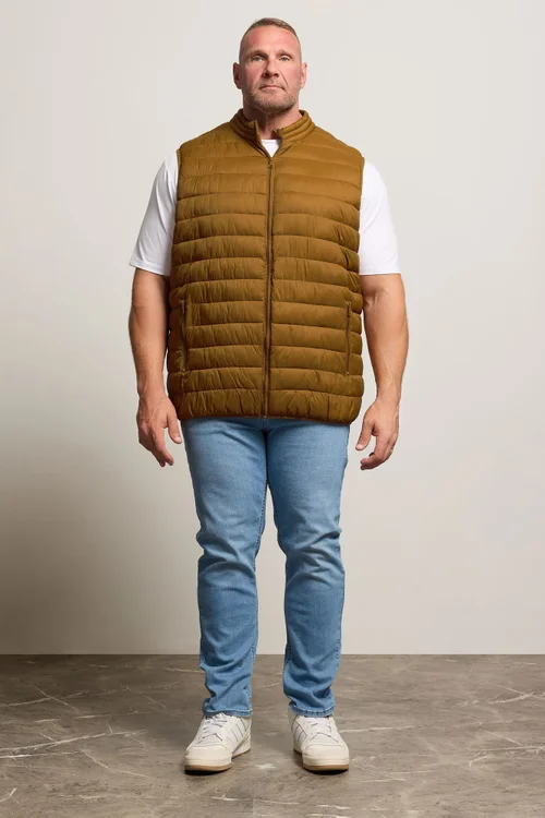 BadRhino Brown Puffer Gilet - 7-8XL Image 4