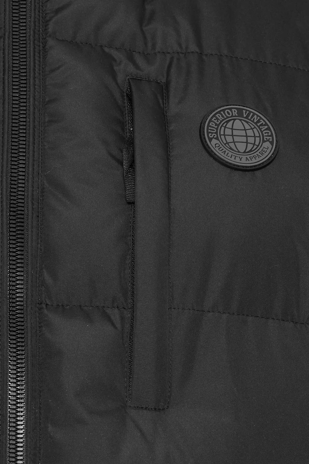 BadRhino Big & Tall Black Zip Through Gilet - 7-8XL Image 2