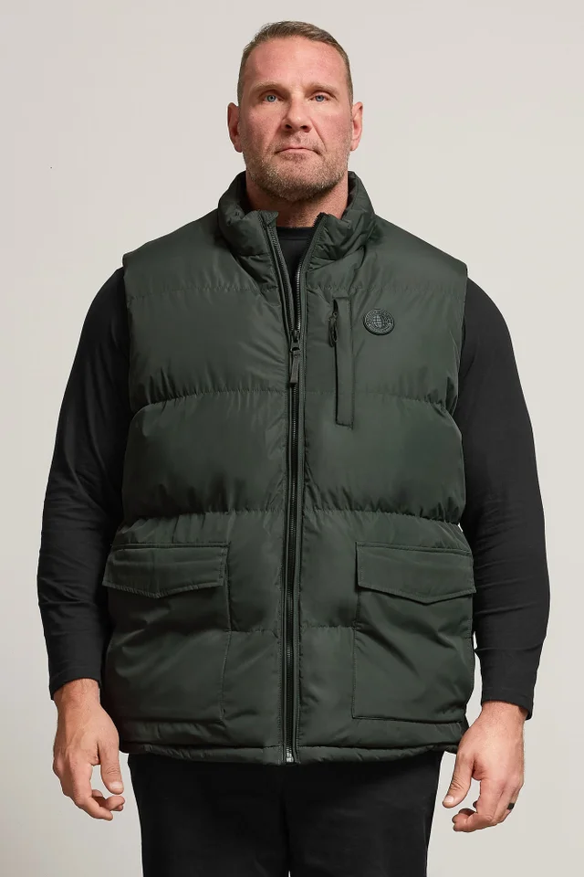BadRhino Dark Green Zip Through Gilet
