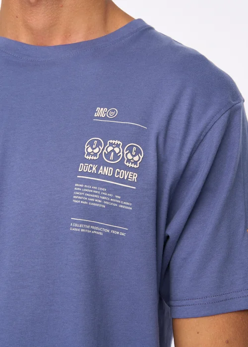 Duck & Cover Denim Blue Cramptone T-shirt - Medium Image 4