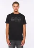 Duck & Cover Black Deltamans T-shirt - Small Image 1