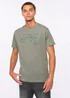 Duck & Cover Olive Deltamans T-shirt - Small Image 3