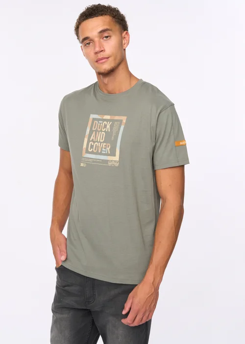 Duck & Cover Olive Primatic T-shirt - Small Image 3