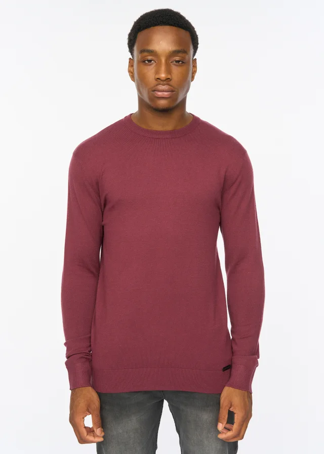 Duck & Cover Raisin Consenza Knitted Crew