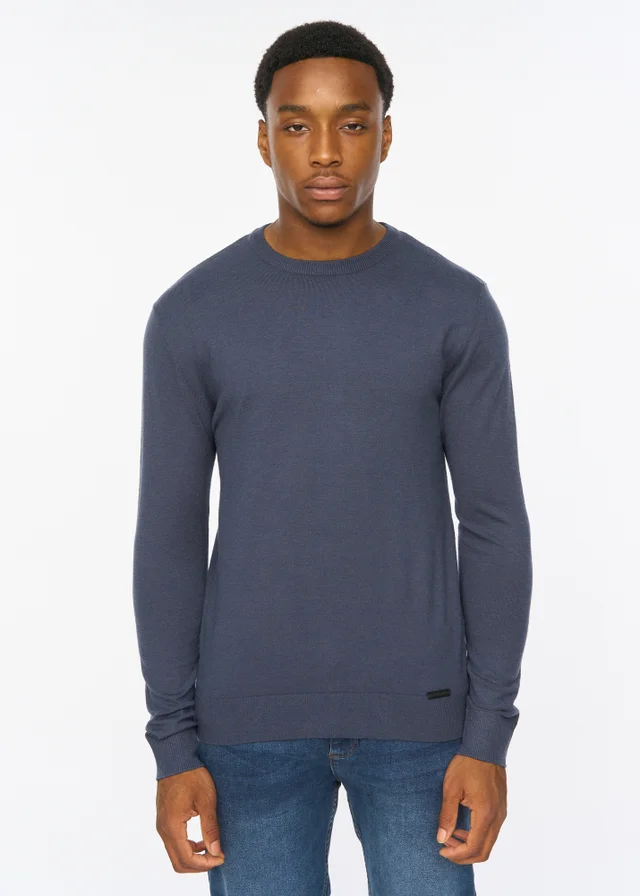 Duck & Cover Navy Consenza Knitted Crew