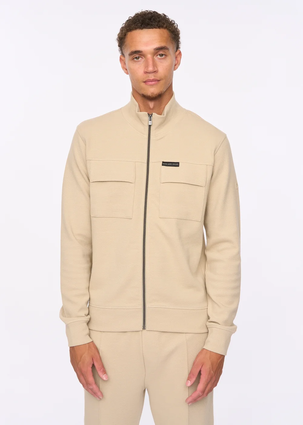 Duck & Cover Stone Tames Zip Thru Sweat - L Image 1