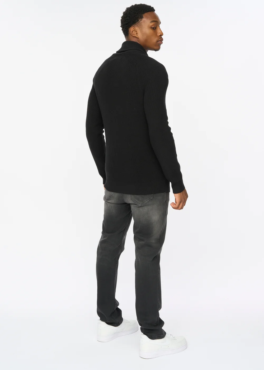 Duck & Cover Black Venosa Cardigan - Large Image 2