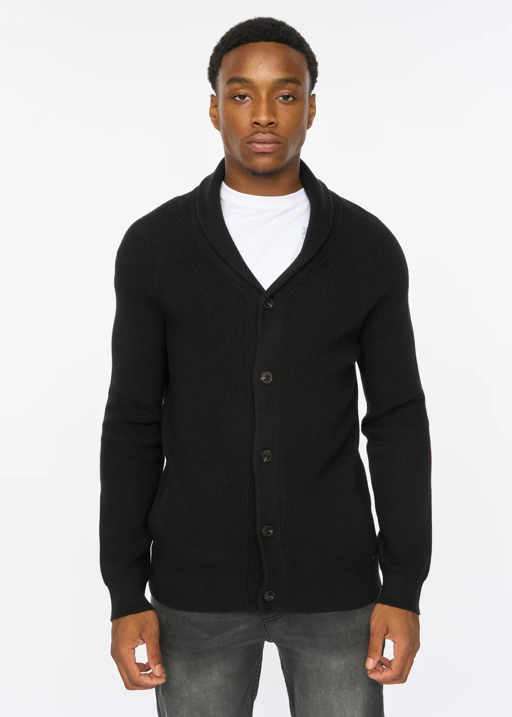 Duck & Cover Black Venosa Cardigan - Large Image 1