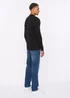 Duck & Cover Black Melfi Zip Thru Knit - Medium Image 2