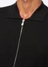 Duck & Cover Black Melfi Zip Thru Knit - Medium Image 4