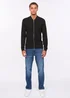 Duck & Cover Black Melfi Zip Thru Knit - Medium Image 5