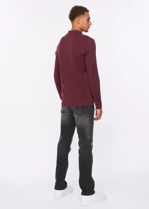 Duck & Cover Raisin Melfi Zip Thru Knit - Small Image 2