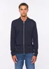 Duck & Cover Navy Melfi Zip Thru Knit - Small Image 1